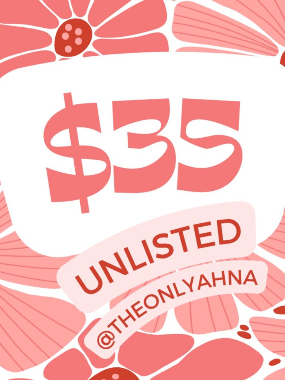 UNLISTED $30 Starts — @theonlyahna Unlisted Live Show Listing!
